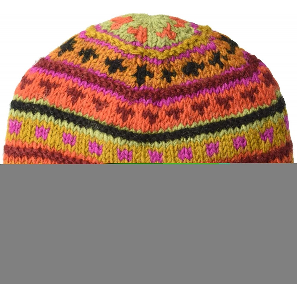 Skullies & Beanies Women's Roll Beanie- Mardigras- One Size - C318DY8T3NU $11.24