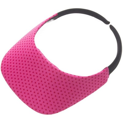 Visors Original Size Print Sport Sun Visor - White Dot on Pomagranate - CS12E3BEVC1 $13.25