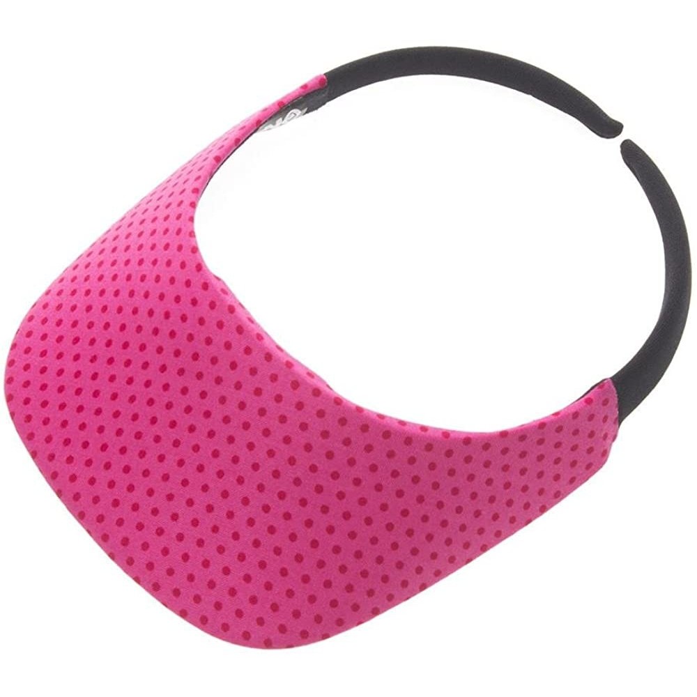 Visors Original Size Print Sport Sun Visor - White Dot on Pomagranate - CS12E3BEVC1 $13.25
