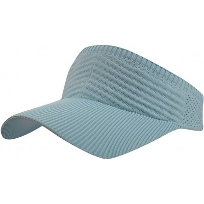 Baseball Caps Womens Summer Quick-Dry Mesh Empty Top Golf Stretchy Sun Baseball Visor Hat Cap - Light Blue - CD18H32NX6N $20.41