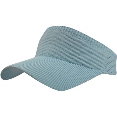 Baseball Caps Womens Summer Quick-Dry Mesh Empty Top Golf Stretchy Sun Baseball Visor Hat Cap - Light Blue - CD18H32NX6N $9.23