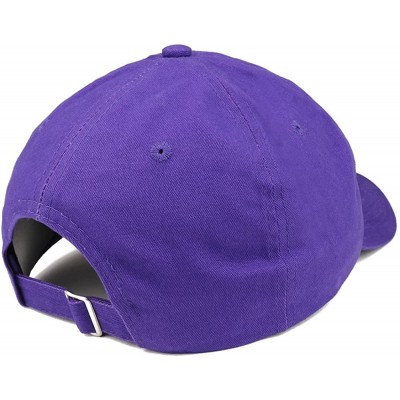 Baseball Caps Pie Math Symbol Small Embroidered Cotton Dad Hat - Purple - CH18GCDSTU8 $19.59