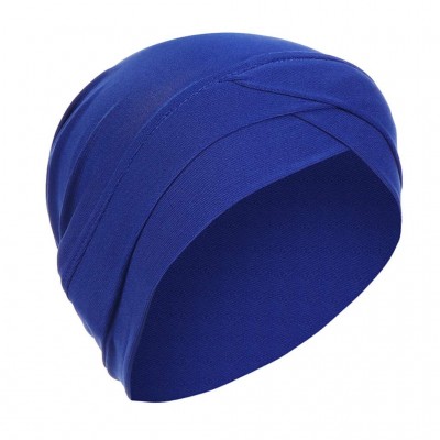 Skullies & Beanies Muslim Ruffle Fashion Headbands - Blue - C918TO3T7H4 $21.79