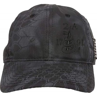 Baseball Caps Gun Snake 2A 1791 AR15 Guns Right Freedom Embroidered One Size Fits All Structured Hats - Side Tac Black/Black ...