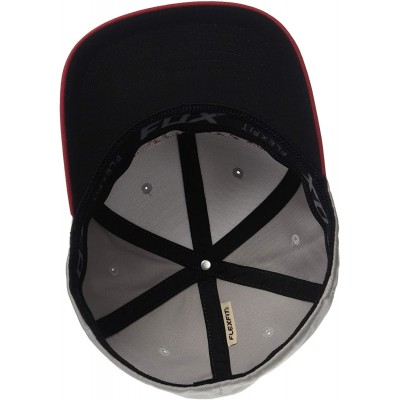 Baseball Caps Men's Dun Flexfit Hat - Grey/Red - CB18DIA8MA2 $27.60