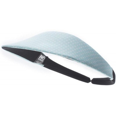 Visors Original Size Print Sport Sun Visor - White Dot on Aqua - CK12E3BET9B $13.44