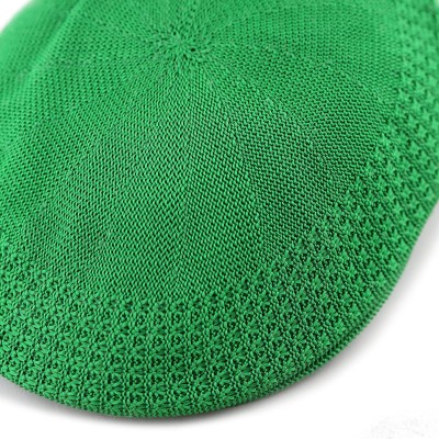 Newsboy Caps Light Weight Classic Mesh Newsboy Ivy Gatsby Cabbie Golf Hat Cap - Kelly Green - C918692GWDS $10.59