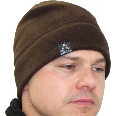 Skullies & Beanies Tactical Fleece Watch Cap Beanie - Skull Cap Fleece Hat - Mens & Women - Deep Brown - CB18Z4ZONCS $12.35