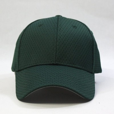 Baseball Caps Plain Pro Cool Mesh Low Profile Adjustable Baseball Cap - Dark Green - CB12HVGC0BJ $9.92