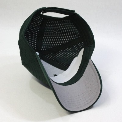Baseball Caps Plain Pro Cool Mesh Low Profile Adjustable Baseball Cap - Dark Green - CB12HVGC0BJ $9.92