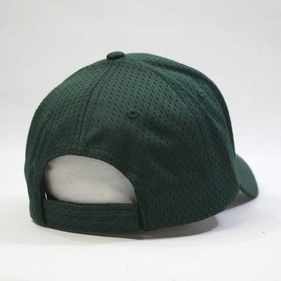 Baseball Caps Plain Pro Cool Mesh Low Profile Adjustable Baseball Cap - Dark Green - CB12HVGC0BJ $9.92