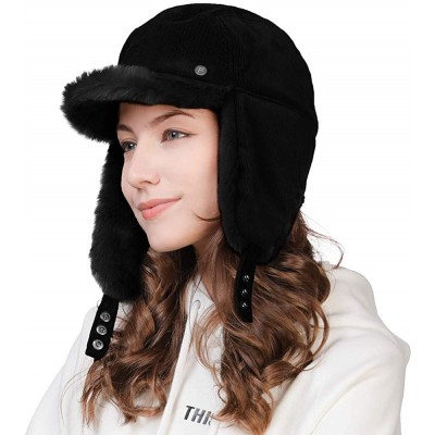 Baseball Caps Winter Newsboy Cap for Women Ladies Conductor Paperboy Visor Flat Gatsby Berets Hat 55-61 cm - 99723-black - CC...