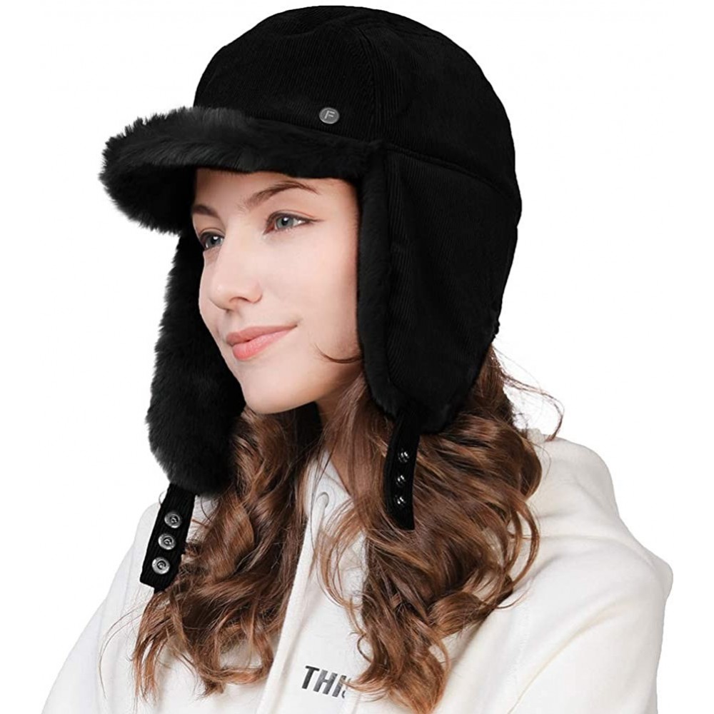 Baseball Caps Winter Newsboy Cap for Women Ladies Conductor Paperboy Visor Flat Gatsby Berets Hat 55-61 cm - 99723-black - CC...