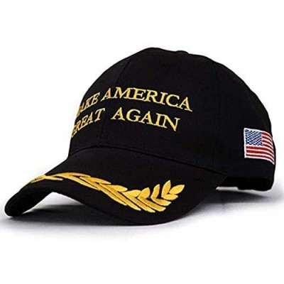 Baseball Caps Make America Great Again Hat [3 Pack]- Donald Trump USA MAGA Cap Adjustable Baseball Hat - Mili Black - CB18R57...