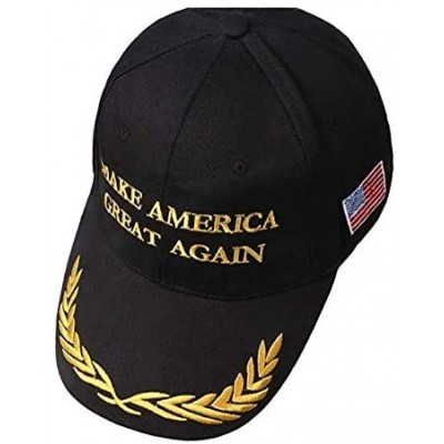 Baseball Caps Make America Great Again Hat [3 Pack]- Donald Trump USA MAGA Cap Adjustable Baseball Hat - Mili Black - CB18R57...