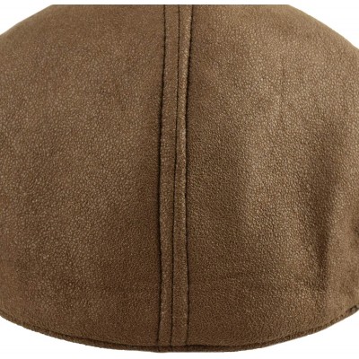 Newsboy Caps Premium Men's Wool Newsboy Cap SnapBrim Thick Winter Ivy Flat Stylish Hat - 2371-brown Faux Suede - CK18Y8KKWUZ ...