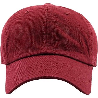 Baseball Caps Dad Hat Adjustable Plain Cotton Cap Polo Style Low Profile Baseball Caps Unstructured - Burgundy - C012FOW5NN9 ...