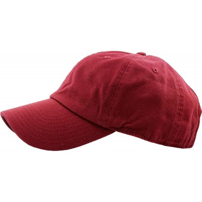 Baseball Caps Dad Hat Adjustable Plain Cotton Cap Polo Style Low Profile Baseball Caps Unstructured - Burgundy - C012FOW5NN9 ...