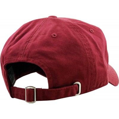 Baseball Caps Dad Hat Adjustable Plain Cotton Cap Polo Style Low Profile Baseball Caps Unstructured - Burgundy - C012FOW5NN9 ...