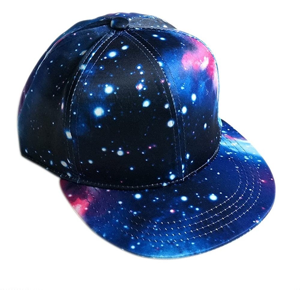 Baseball Caps Baseball Cap-Women's Men's 3D Galaxy Baseball Cap Trucker Baseball Cap Dad Hat Adjustable Snapback - Blue - CG1...