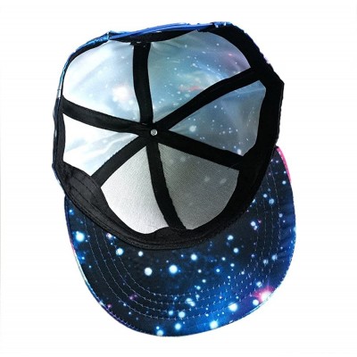 Baseball Caps Baseball Cap-Women's Men's 3D Galaxy Baseball Cap Trucker Baseball Cap Dad Hat Adjustable Snapback - Blue - CG1...