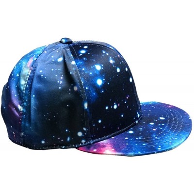 Baseball Caps Baseball Cap-Women's Men's 3D Galaxy Baseball Cap Trucker Baseball Cap Dad Hat Adjustable Snapback - Blue - CG1...