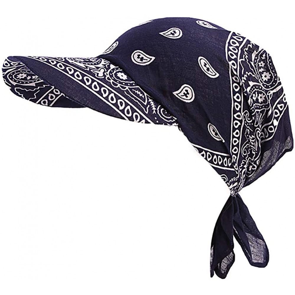 Skullies & Beanies Chemo Headwear Turbans Cancer Hats Sleeping Hats Sleep Bonnet Cap Baseball Cap - Navy - C518SW0OUMG $7.91