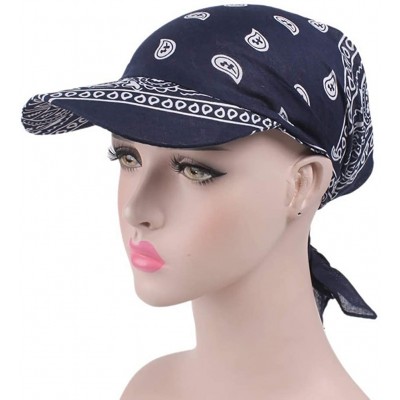 Skullies & Beanies Chemo Headwear Turbans Cancer Hats Sleeping Hats Sleep Bonnet Cap Baseball Cap - Navy - C518SW0OUMG $7.91