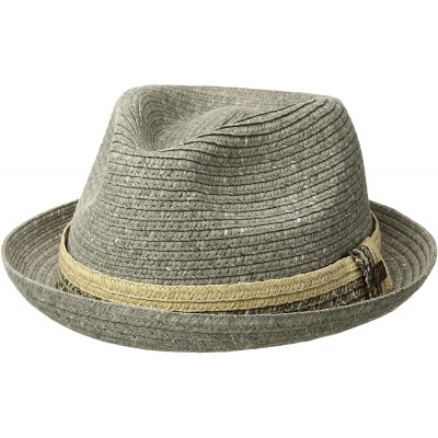 Fedoras Men's Pelly Braided Fedora Trilby Hat - Gray - C4186C4LMES $58.99