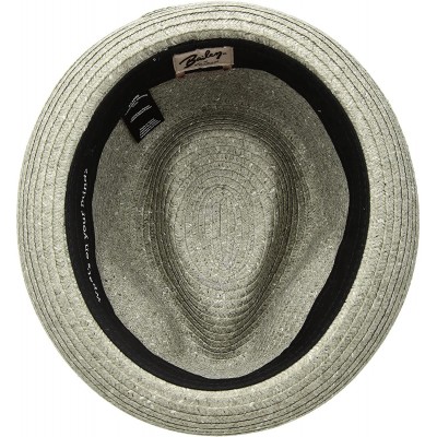 Fedoras Men's Pelly Braided Fedora Trilby Hat - Gray - C4186C4LMES $58.99