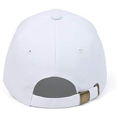 Baseball Caps Embroidered Strawberry Watermelon Adjustable - White+peach - CX18RD0T6YA $11.23