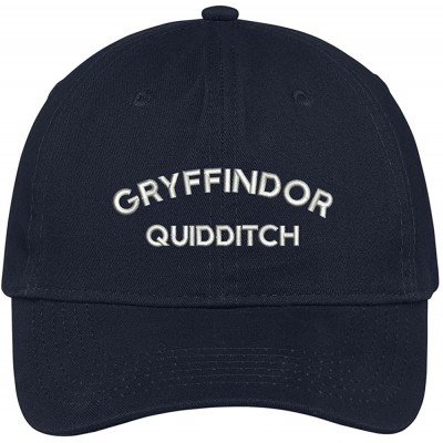 Baseball Caps Gryffindor Quidditch Embroidered Soft Cotton Adjustable Cap Dad Hat - Navy - CA12O66LRMS $20.18