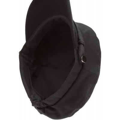 Newsboy Caps Women's 100% Cotton Greek Fisherman's Sailor Fiddler Hat Cap - Self Band-black - CL18C9Y25R0 $12.68