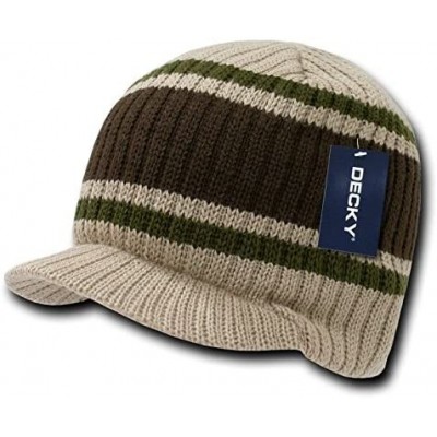 Baseball Caps Stripped College Jeep Cap - Khaki - C5115ZUT715 $8.01