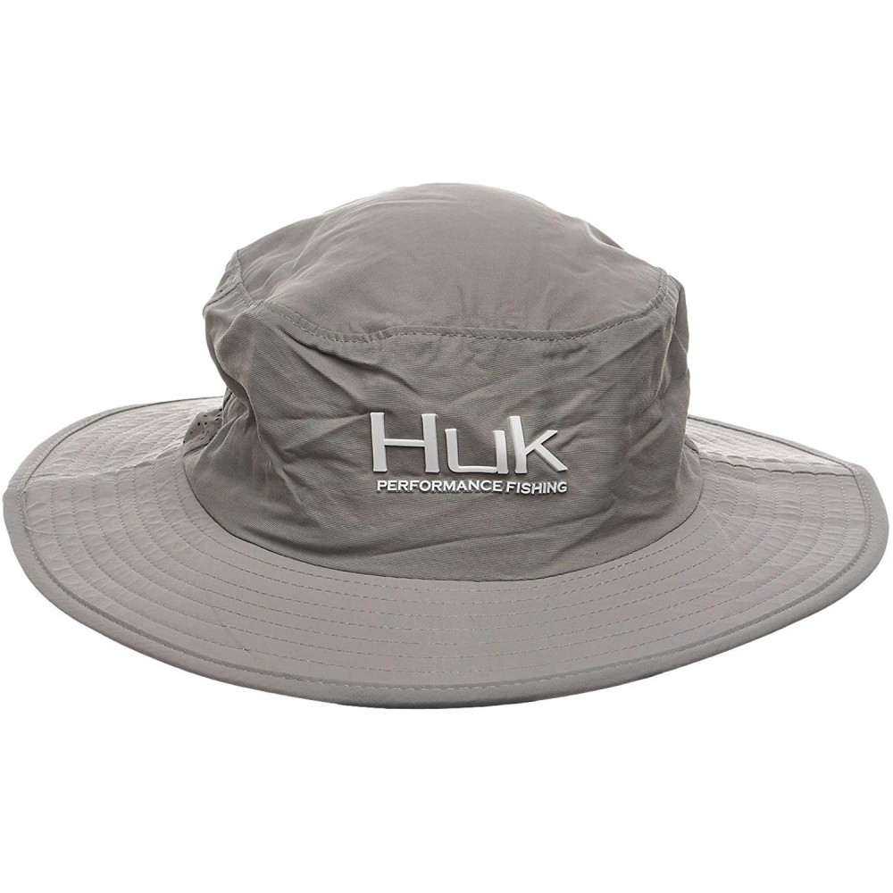 Baseball Caps Mens Boonie Hat - Wide Brim Fishing Hat with UPF 30+ Sun Protection - Grey - CI194S258D0 $64.05