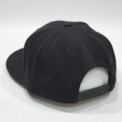 Baseball Caps Premium Heather Wool Blend Flat Bill Adjustable Snapback Hats Baseball Caps - Heather Black - CO125LESW2T $17.68