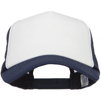 Baseball Caps Cotton Trucker Cap - Navy White - CT18TGYHG2M $17.09