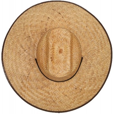 Sun Hats Men's Crushed Safari Straw Hat - Dark Natural - C9124YH0D3F $28.71