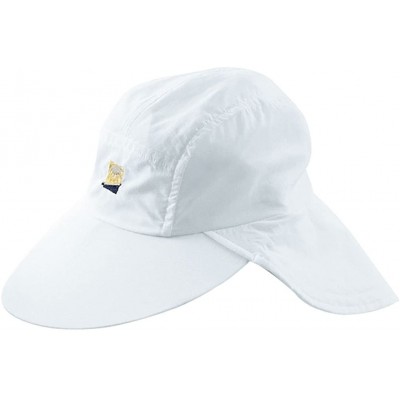Sun Hats Ultra Athlete Shade Cap - 100+ SPF Sun Protective - White / Indigo - CR119GPD1CL $90.05