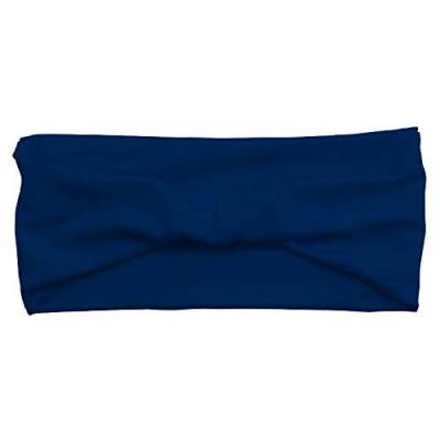 Headbands Ultimate Sports Sweat Wicking Headband (Navy) - Navy - CH18ZCMAS22 $8.05