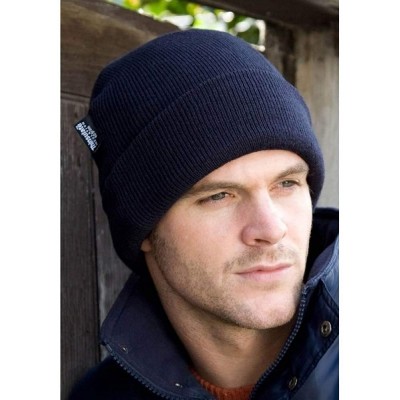 Skullies & Beanies Woolly Thermal Ski/Winter Hat with 3M Thinsulate Insulation (One Size) (Black) - C811C70EV2B $12.09