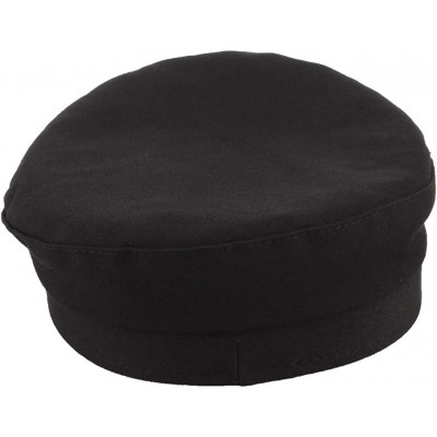 Newsboy Caps Men Women Yacht Captain Sailor Hat Newsboy Cabbie Baker Boy Peaked Beret Cap - Black - CD18Q848DU5 $9.98