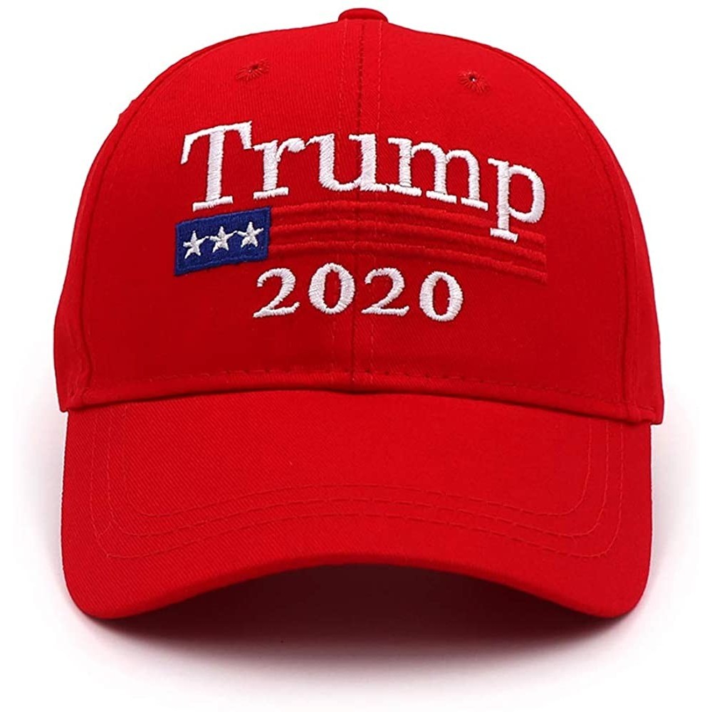 Baseball Caps Trump 2020 Keep America Great Campaign Embroidered USA Flag Hats Baseball Trucker Cap for Men and Women - CY18Y...