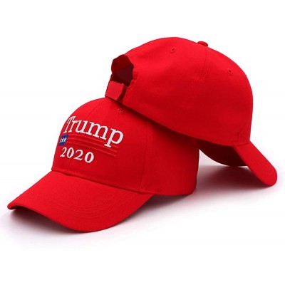 Baseball Caps Trump 2020 Keep America Great Campaign Embroidered USA Flag Hats Baseball Trucker Cap for Men and Women - CY18Y...