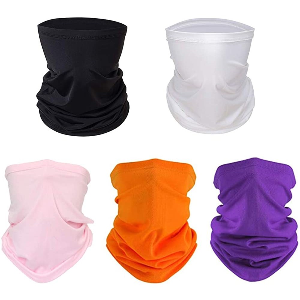 Balaclavas 5pcs Cycling Scarf Protection Balaclava - Multicolored4 - CJ197ZGX8XA $16.60