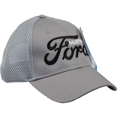 Baseball Caps Ford Mustang Hat Mesh Back Embroidered Cap - Grey - CM12NSIUF42 $26.99