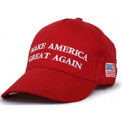 Baseball Caps Donald Trump 2020 Keep America Great Cap Adjustable Baseball Hat with USA Flag - Breathable Eyelets - Maga Red ...