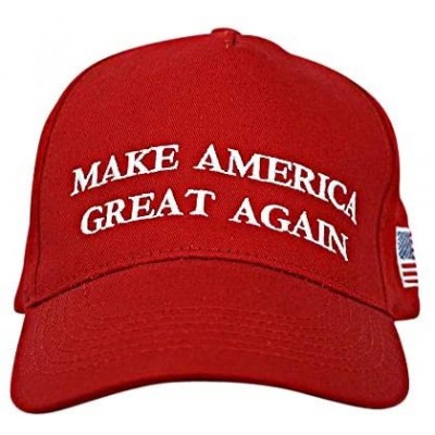 Baseball Caps Donald Trump 2020 Keep America Great Cap Adjustable Baseball Hat with USA Flag - Breathable Eyelets - Maga Red ...