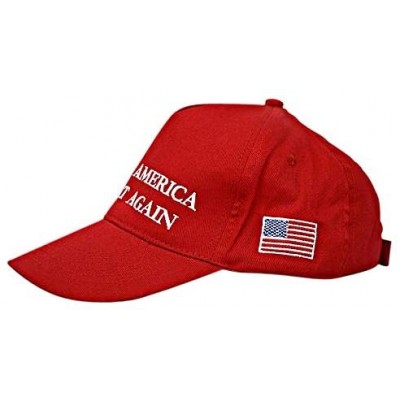 Baseball Caps Donald Trump 2020 Keep America Great Cap Adjustable Baseball Hat with USA Flag - Breathable Eyelets - Maga Red ...