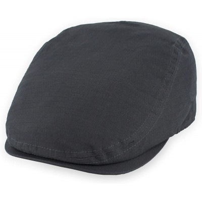 Newsboy Caps Belfry Flat Cap Lightweight Cotton Ripstop Ivy Pub - Grey - CL11QJQ6X93 $26.82